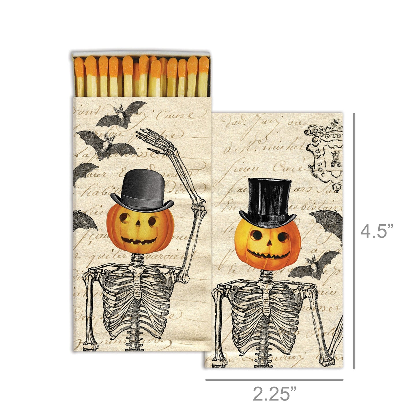 Decorative Matchbox - Pumpkin Heads