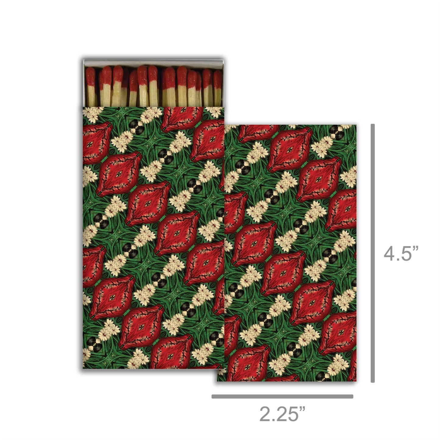 Decorative Matchbox - Festive Floral