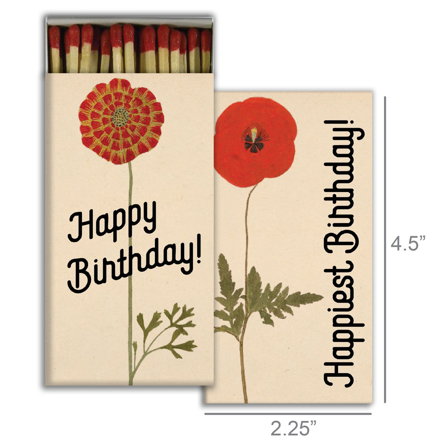 Decorative Matchbox - Happiest Birthday