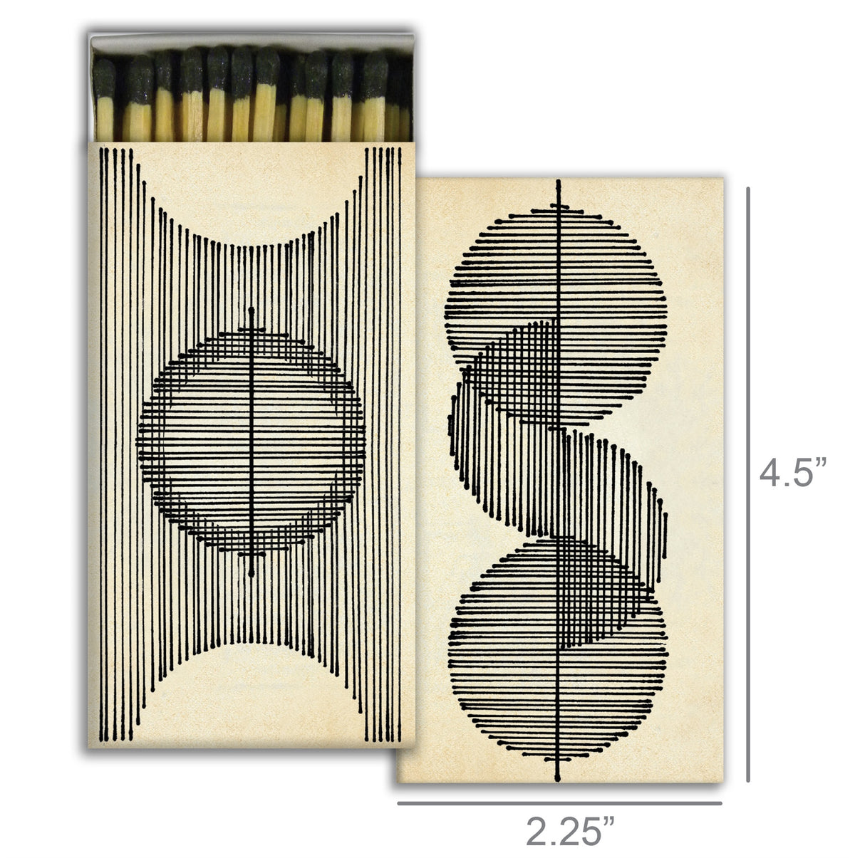 Decorative Matchbox - Drawn Lines