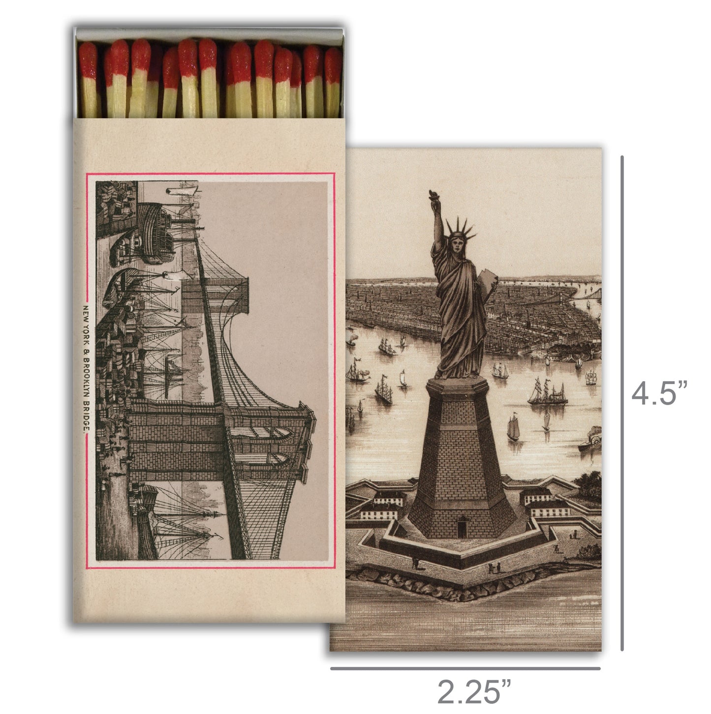 Decorative Matchbox - Lady Liberty