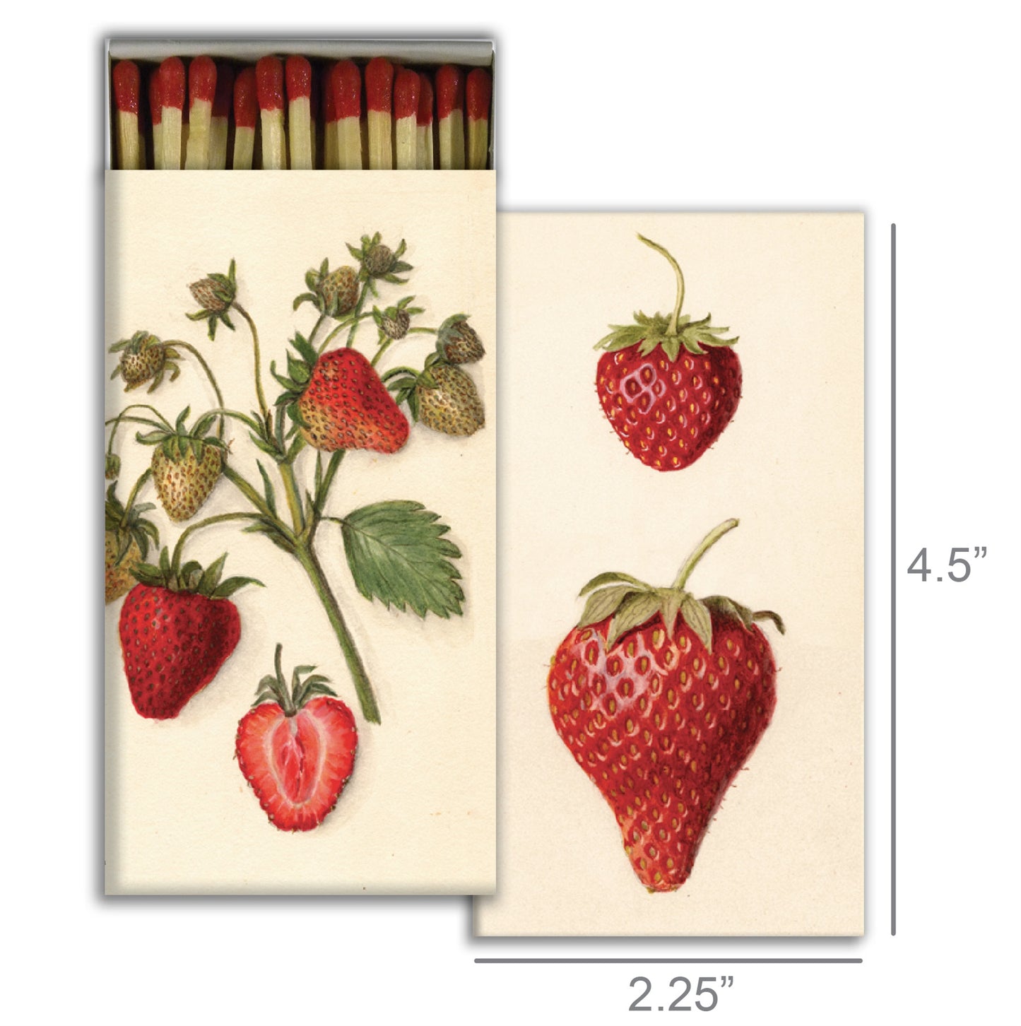 Decorative Matchbox - Strawberries