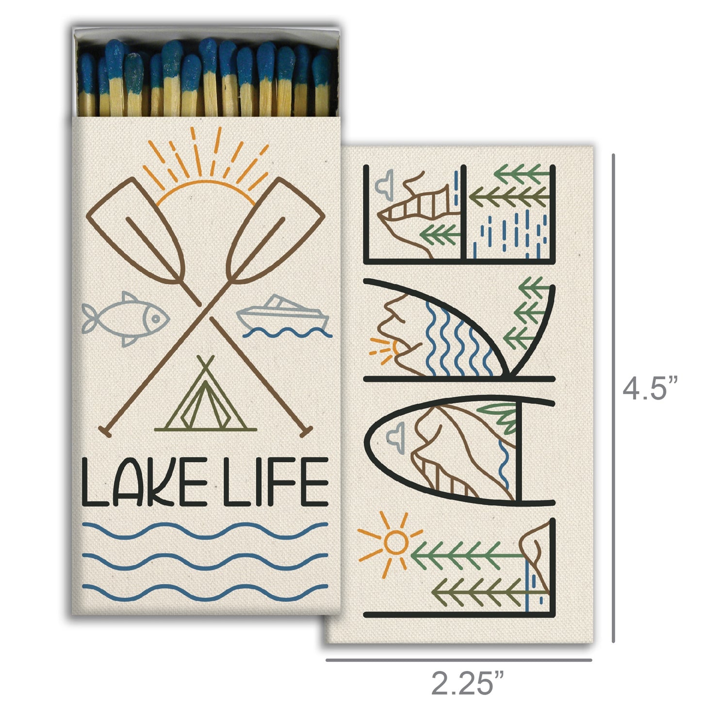 Decorative Matchbox - Lake Life
