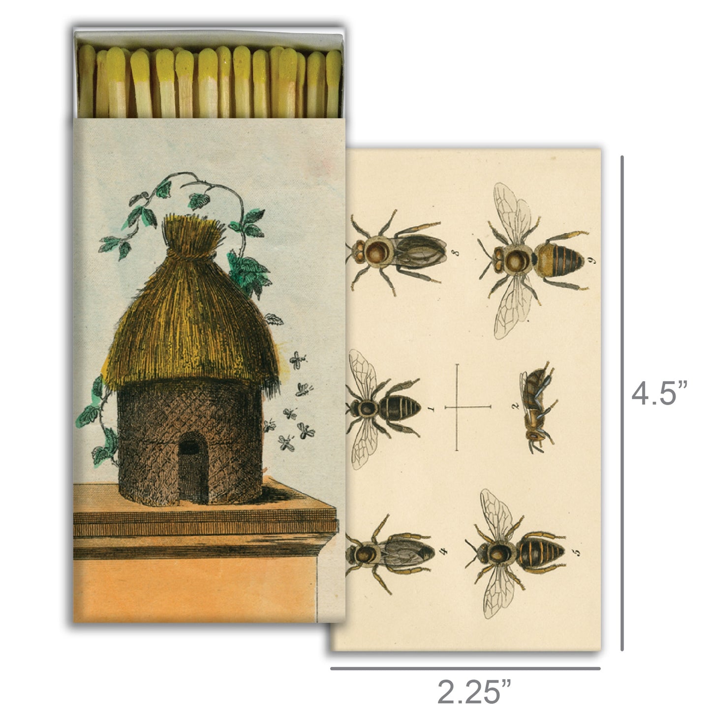 Decorative Matchbox - Hive & Bees