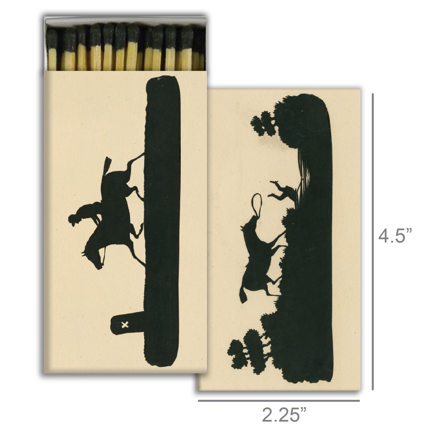 Decorative Matchbox - Horse Silhouettes