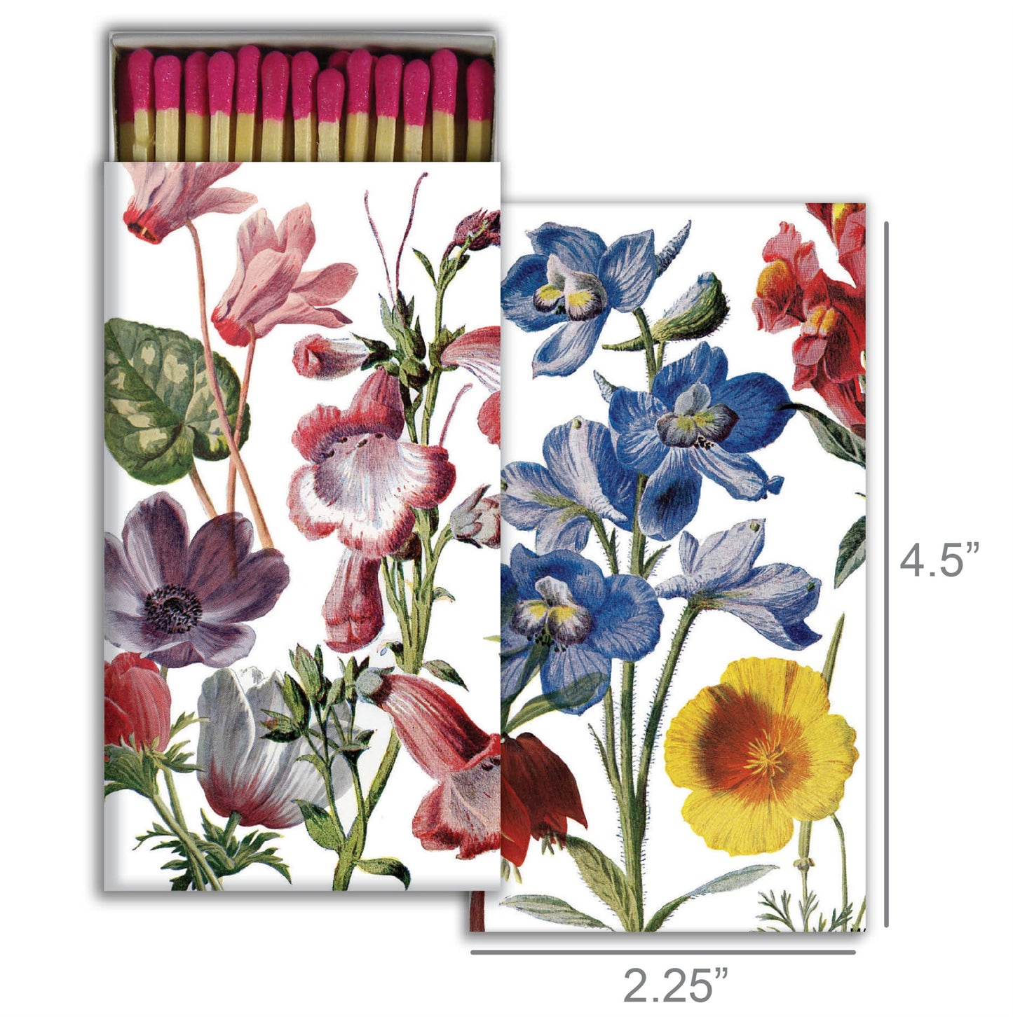 Decorative Matchbox - Bright Floral