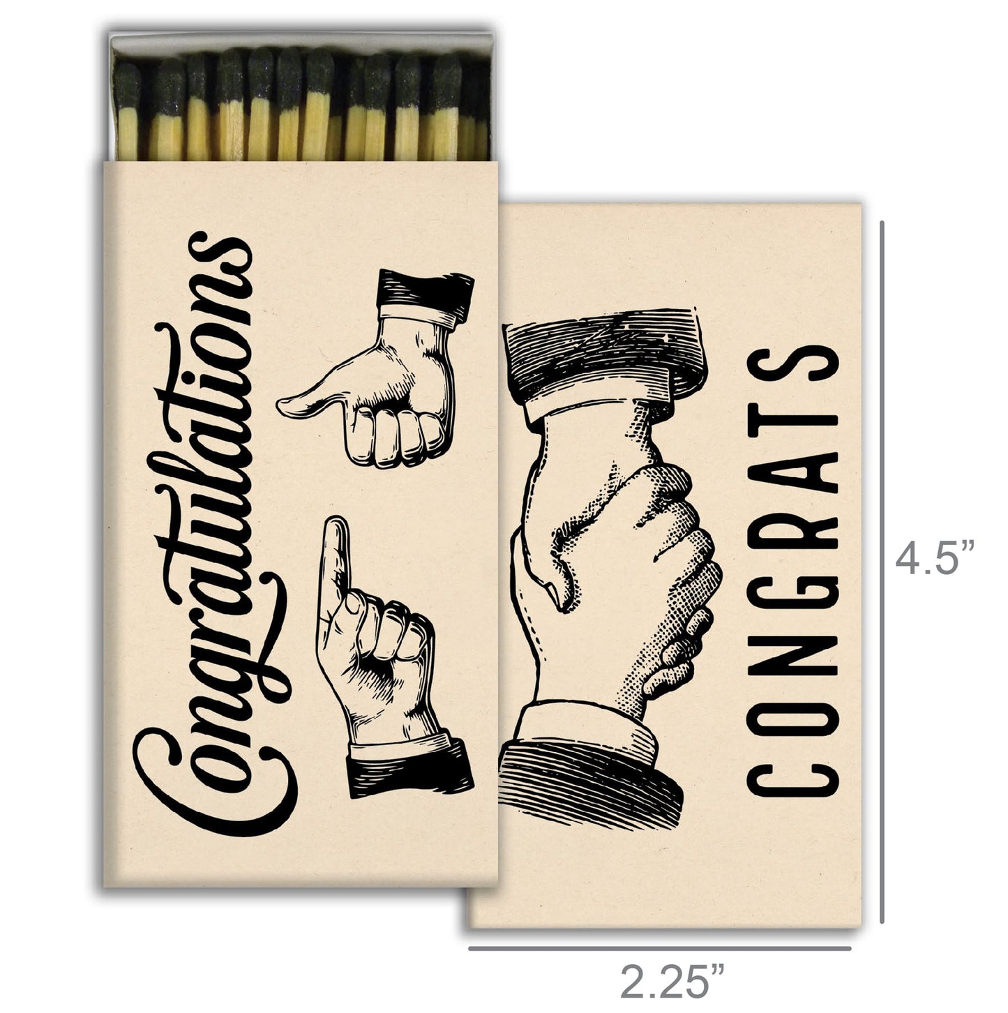 Decorative Matchbox - Congrats