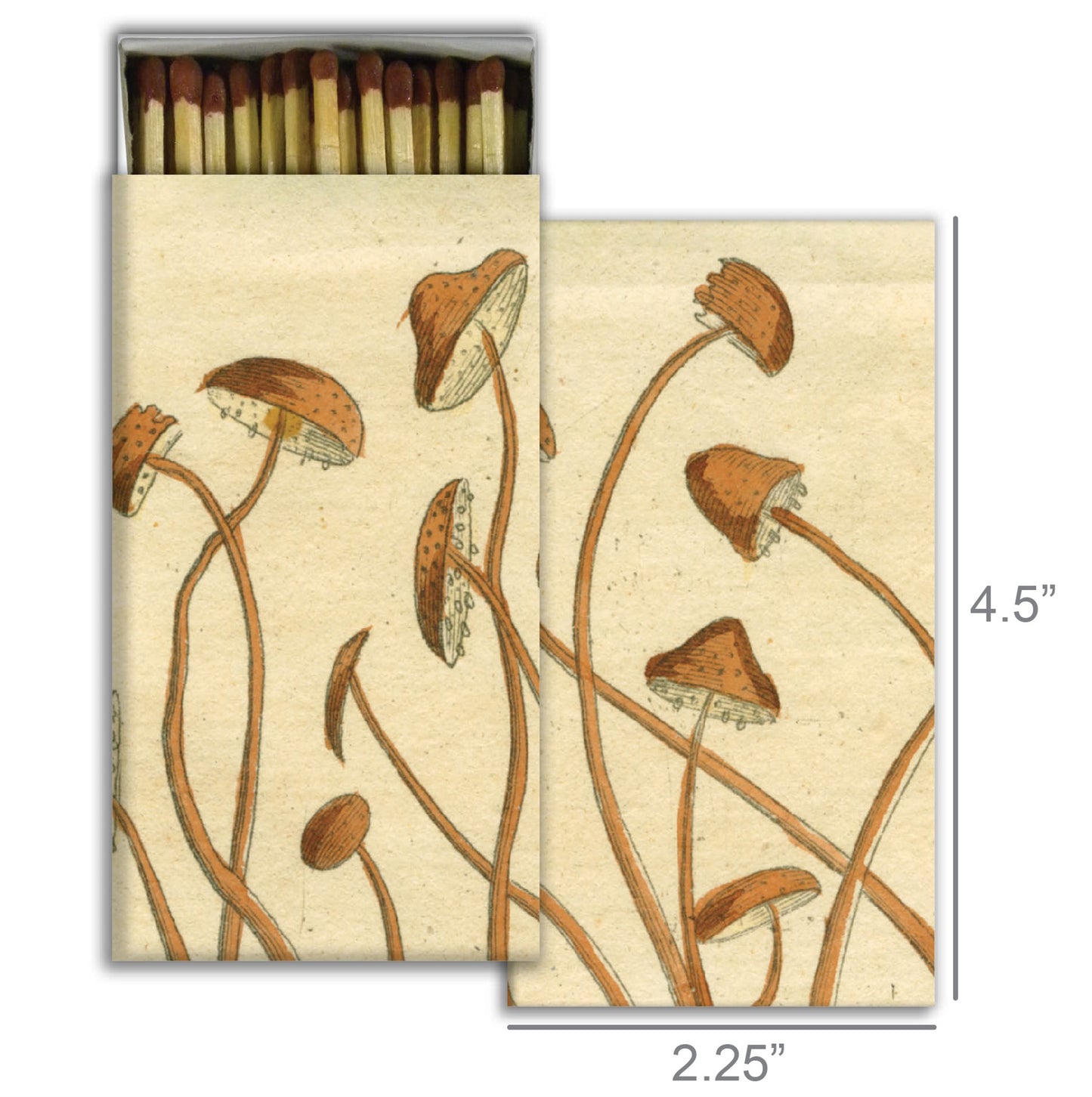 Decorative Matchbox - Mushrooms