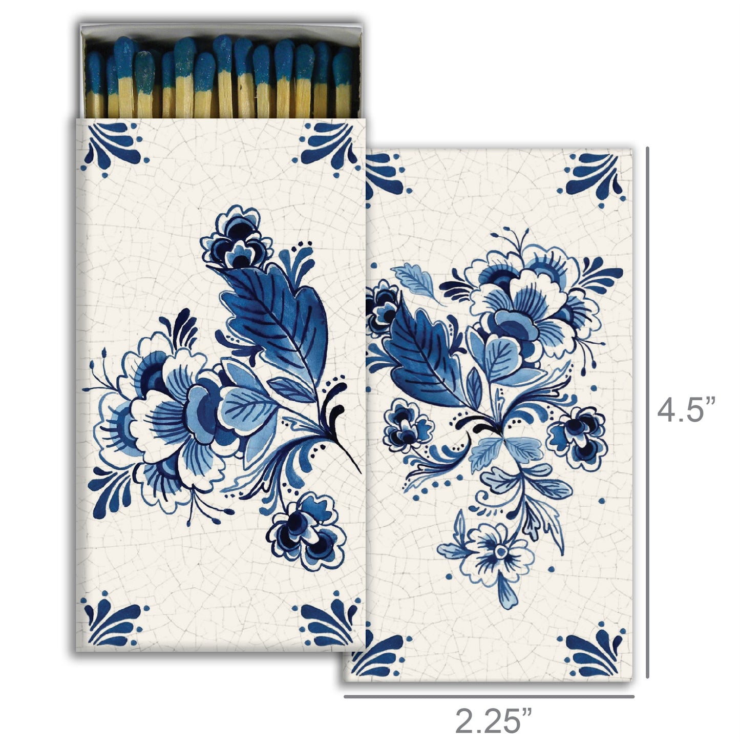 Decorative Matchbox - Delft Blue