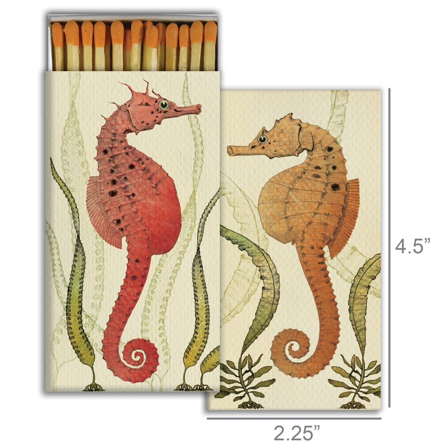 Decorative Matchbox - Seahorses