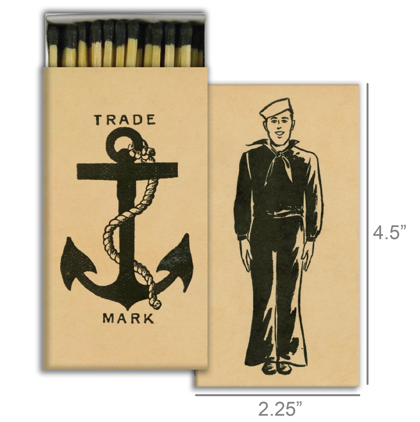 Decorative Matchbox - Sailor and Anchor
