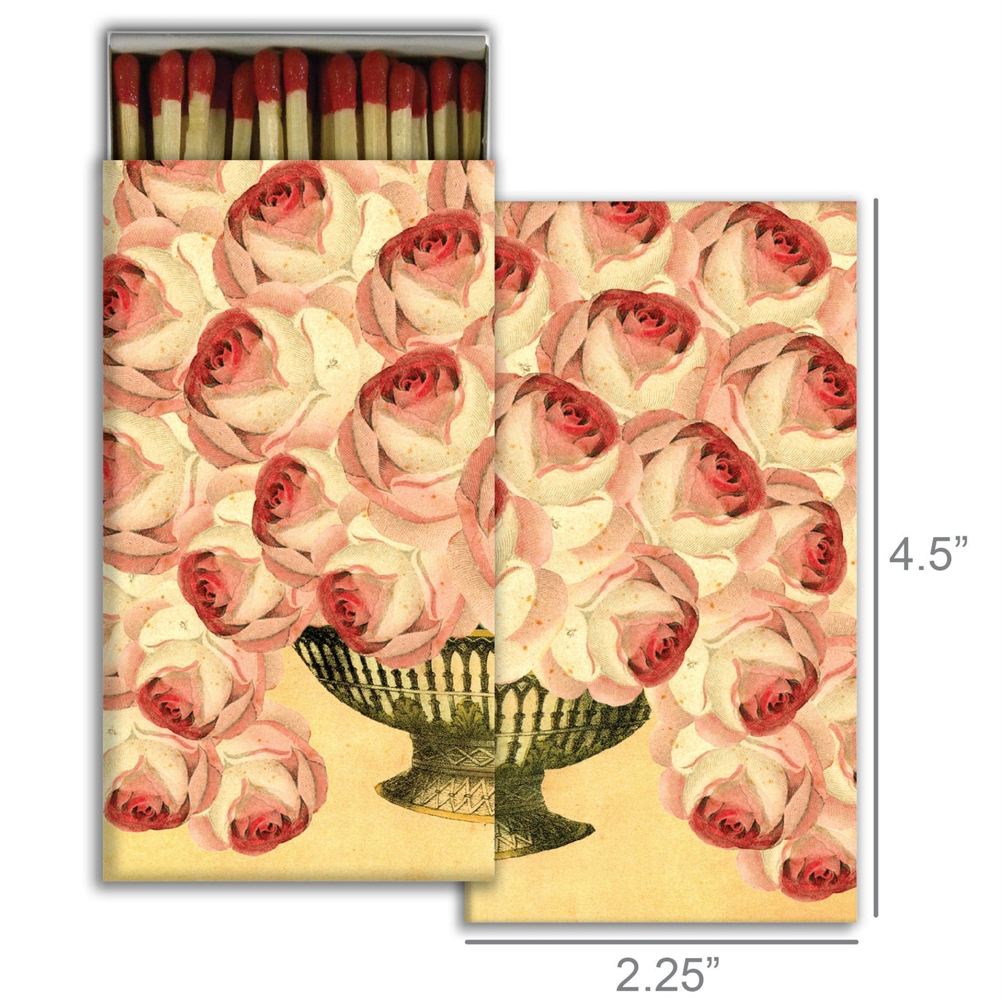 Decorative Matchbox - Roses