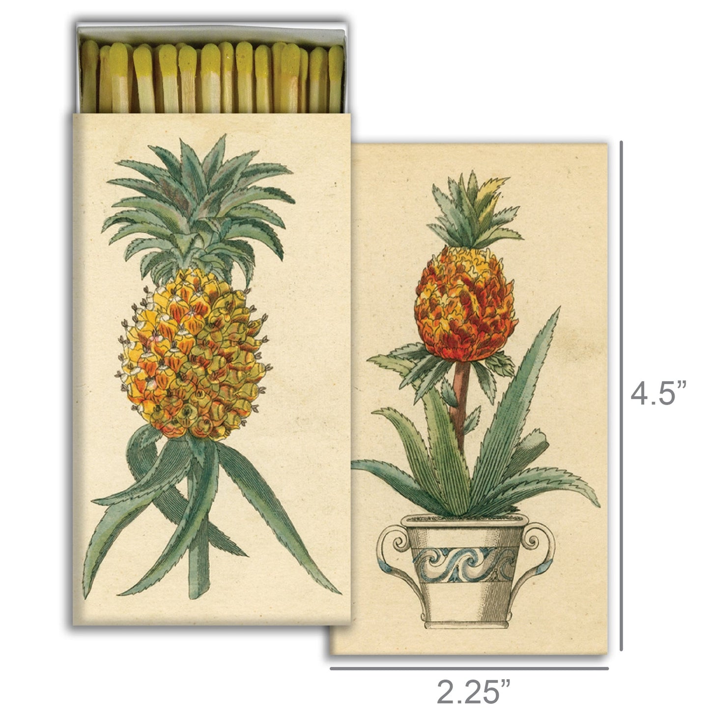 Decorative Matchbox - Pineapples