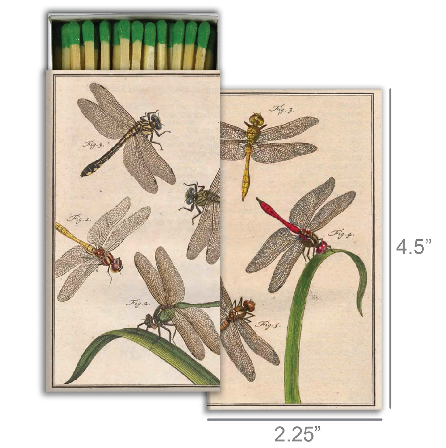 Decorative Matchbox - Dancing Dragonflies