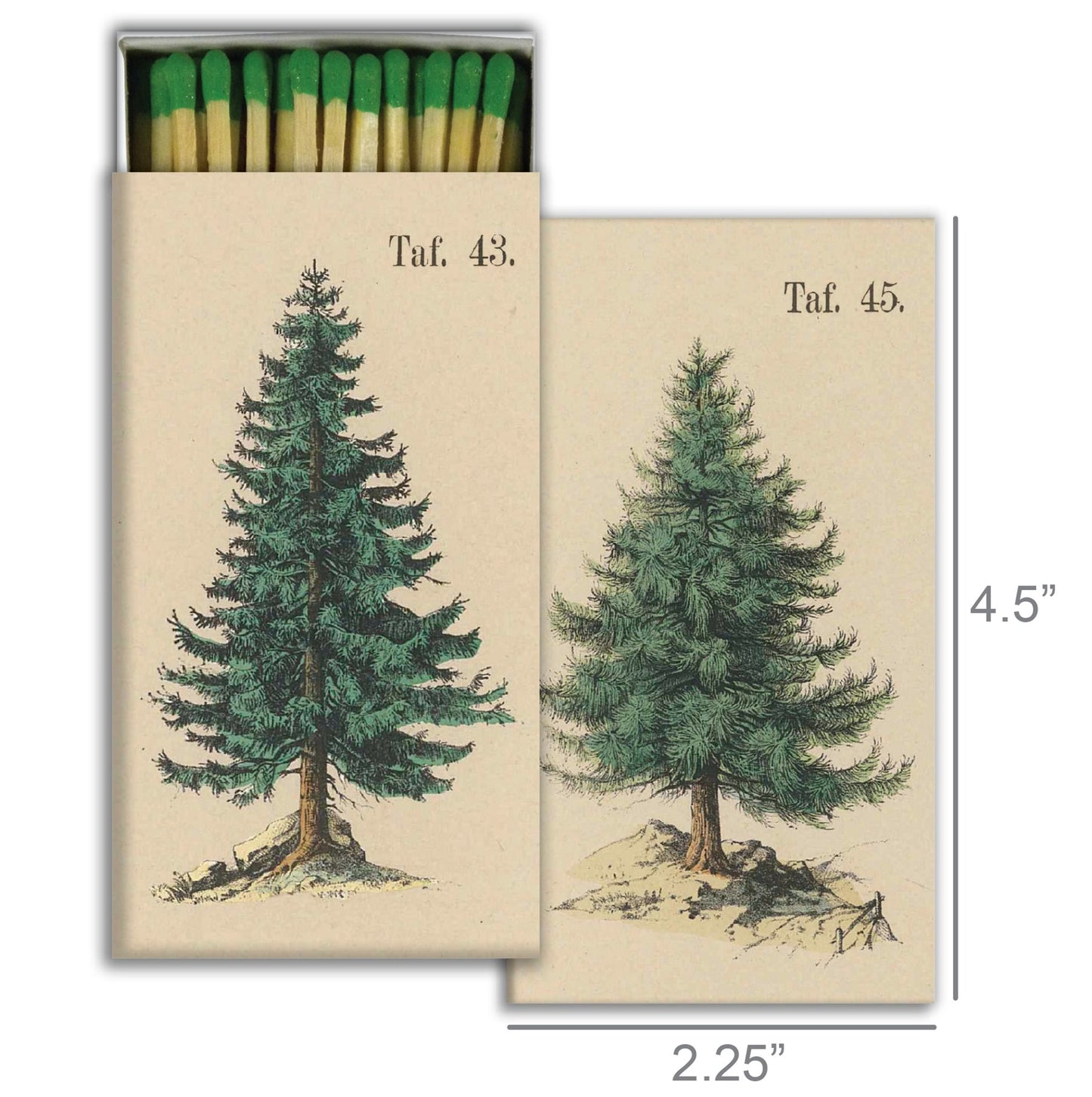 Decorative Matchbox - Pine Trees