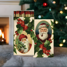 Load image into Gallery viewer, Santas and Holly