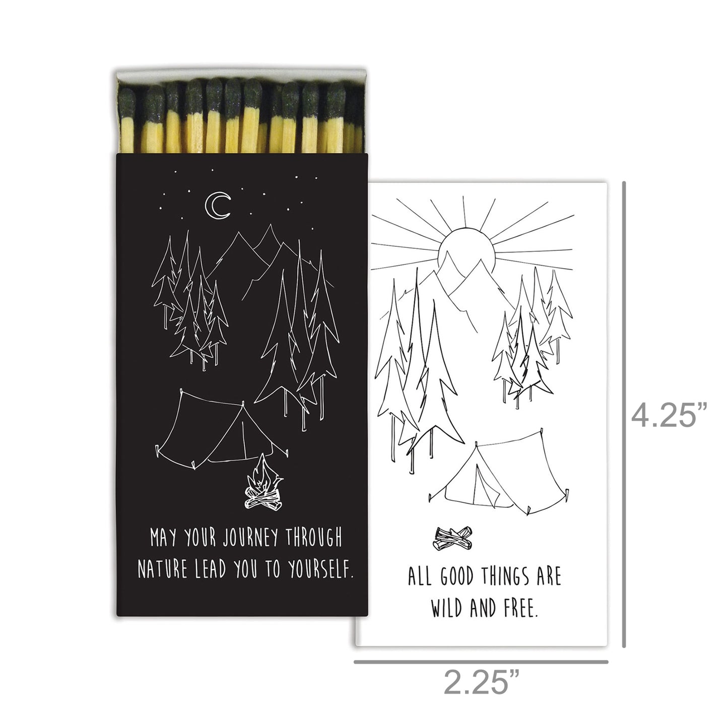 Decorative Matchbox - Camping