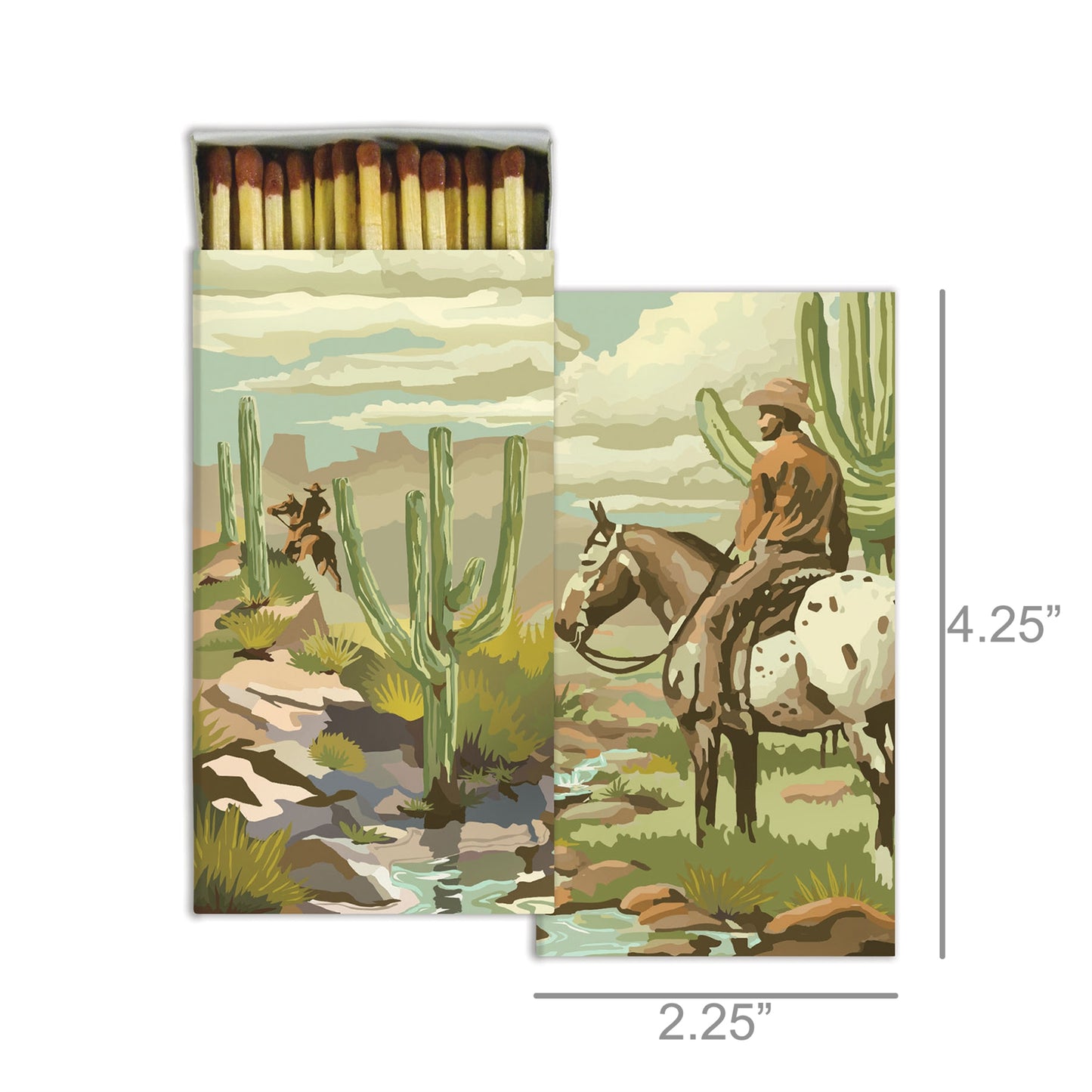 Decorative Matchbox - Cowboy