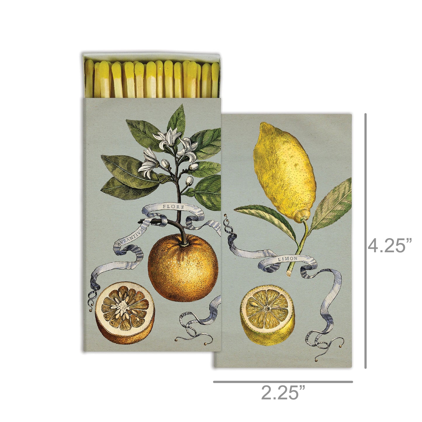 Decorative Matchbox - Orange & Lemon