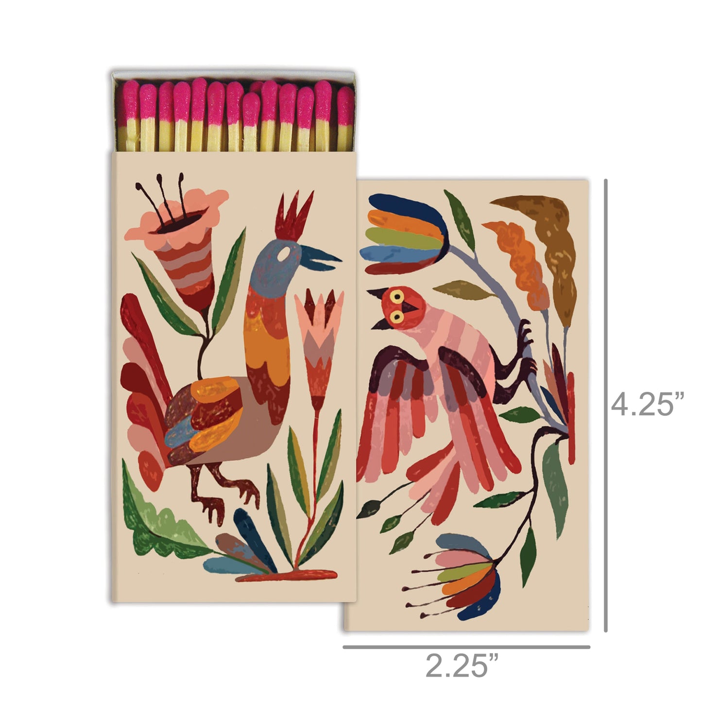 Decorative Matchbox - Mexican Birds