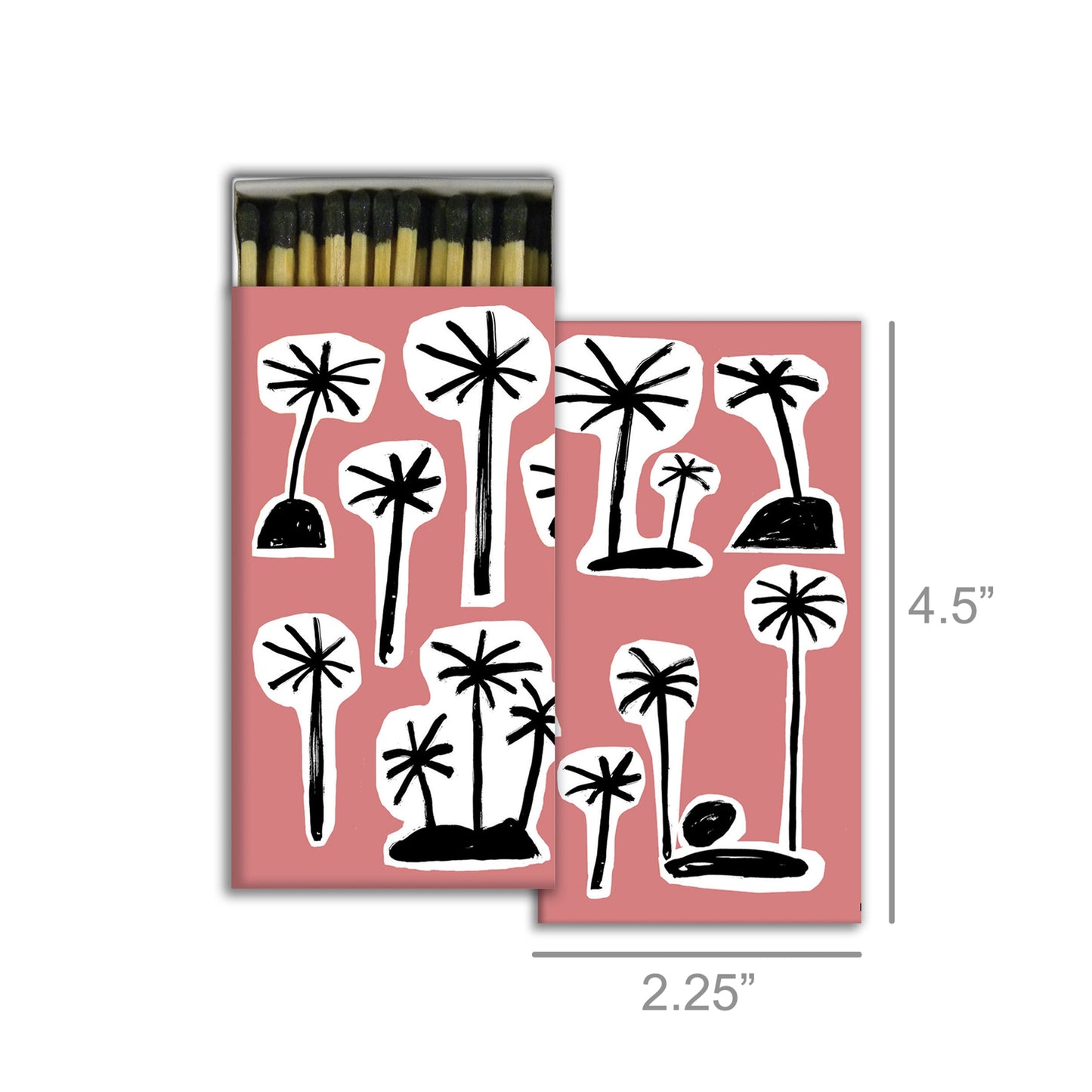 Decorative Matchbox - Palms