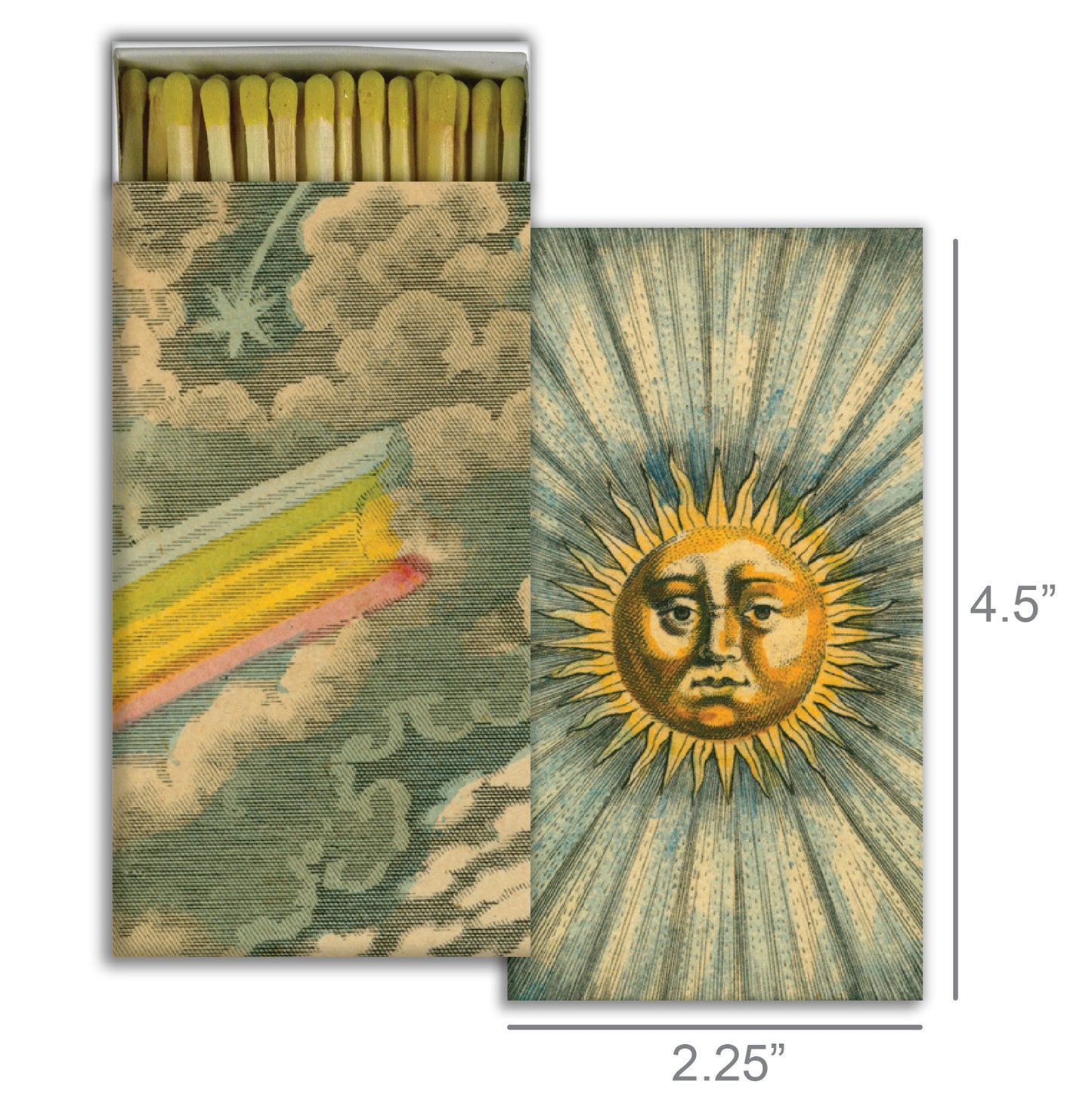 Decorative Matchbox - Sun and Rainbow