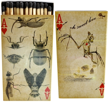 Decorative Matchbox - Flying Aces & Love