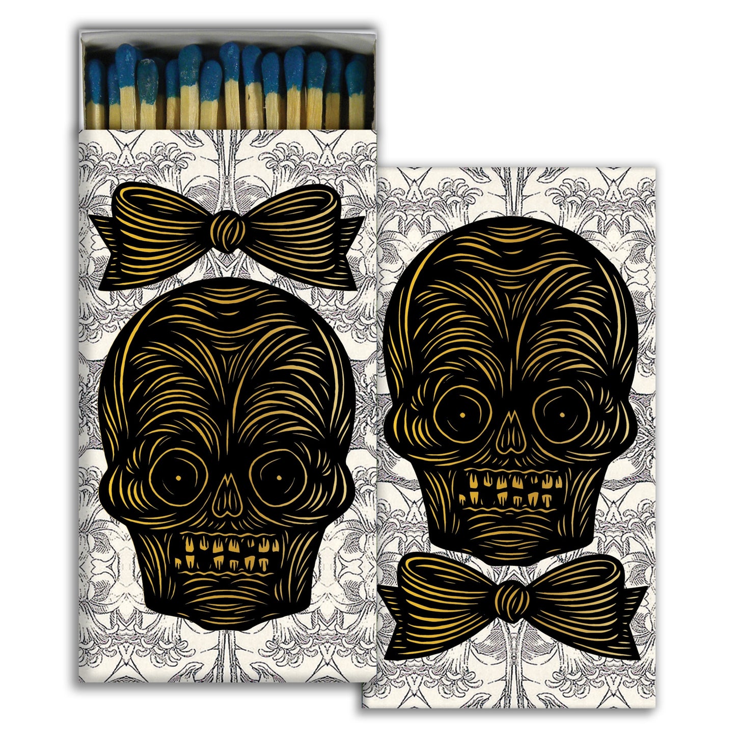 Decorative Matchbox - Skull Couple