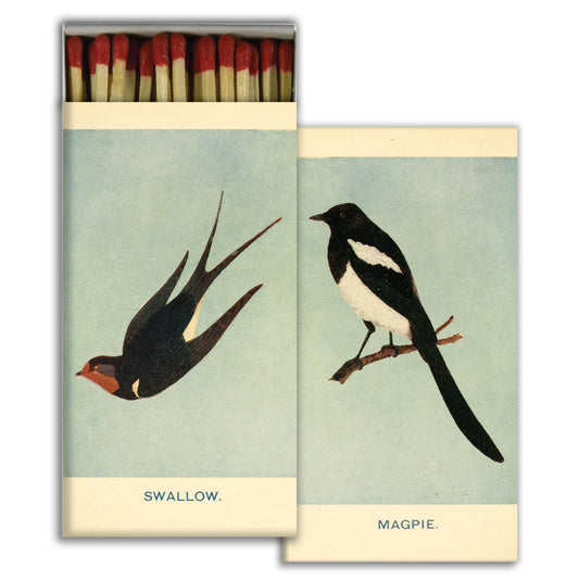 Decorative Matchbox - Swallow & Magpie