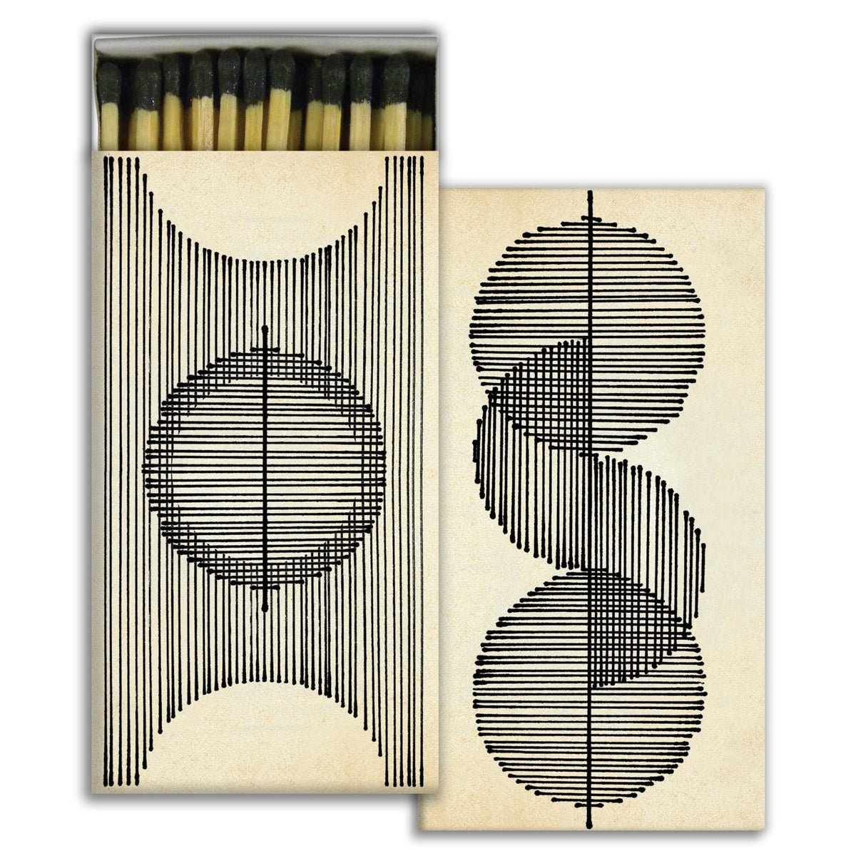 Decorative Matchbox - Drawn Lines