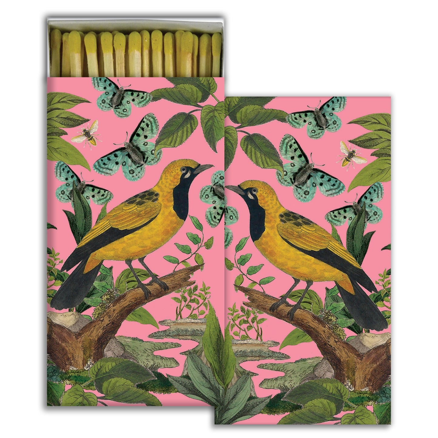 Decorative Matchbox - Yellow Bird