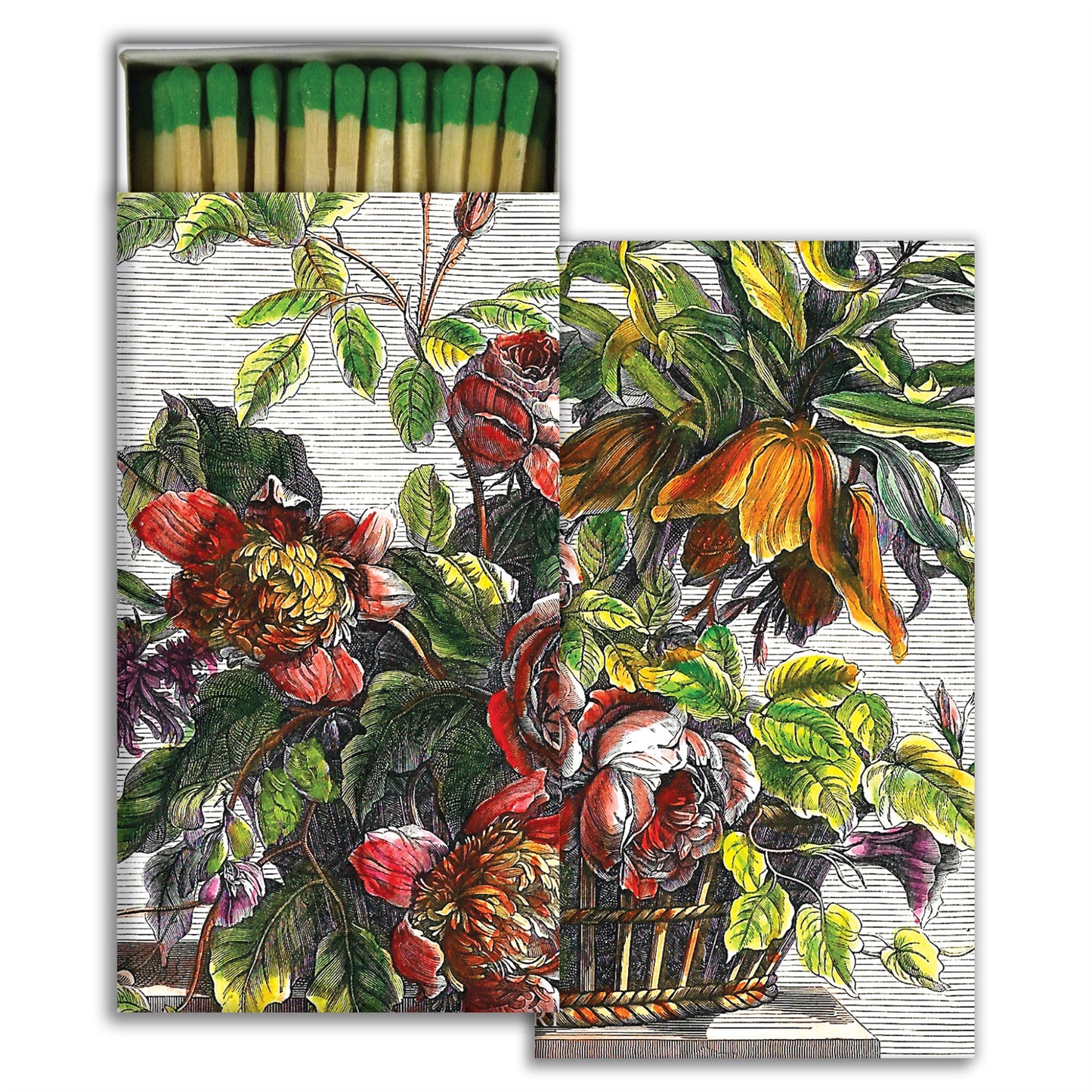 Decorative Matchbox - Basket of Flowers