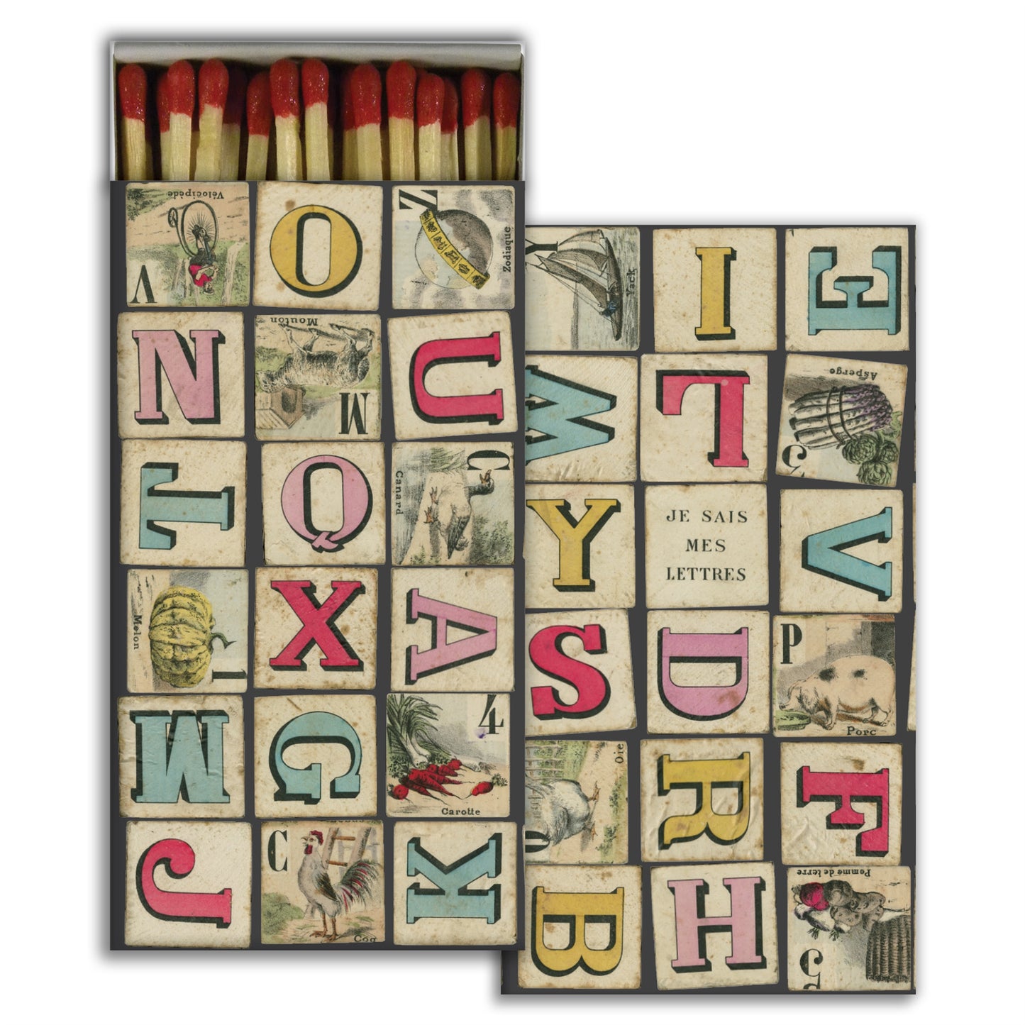 Decorative Matchbox - Alphabet