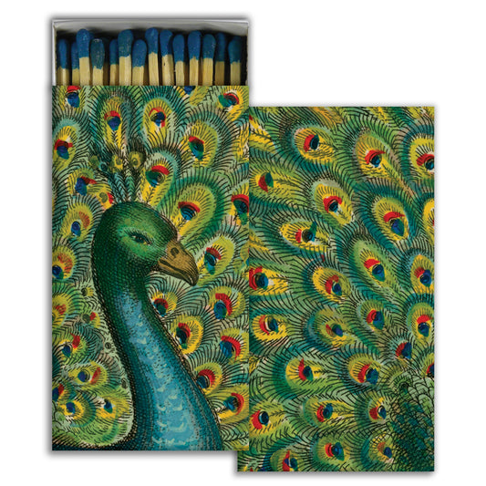 Decorative Matchbox - Coy Peacock