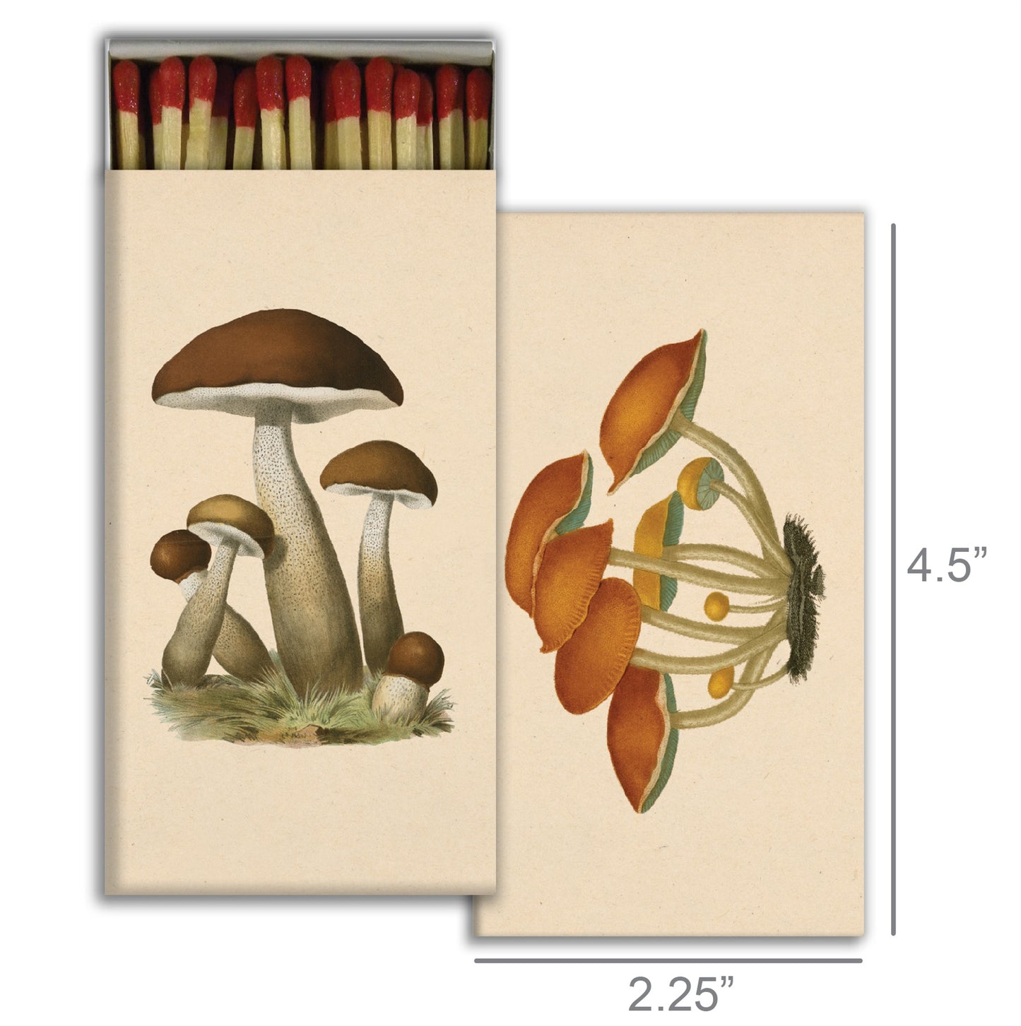 Decorative Matchbox - Mushrooms