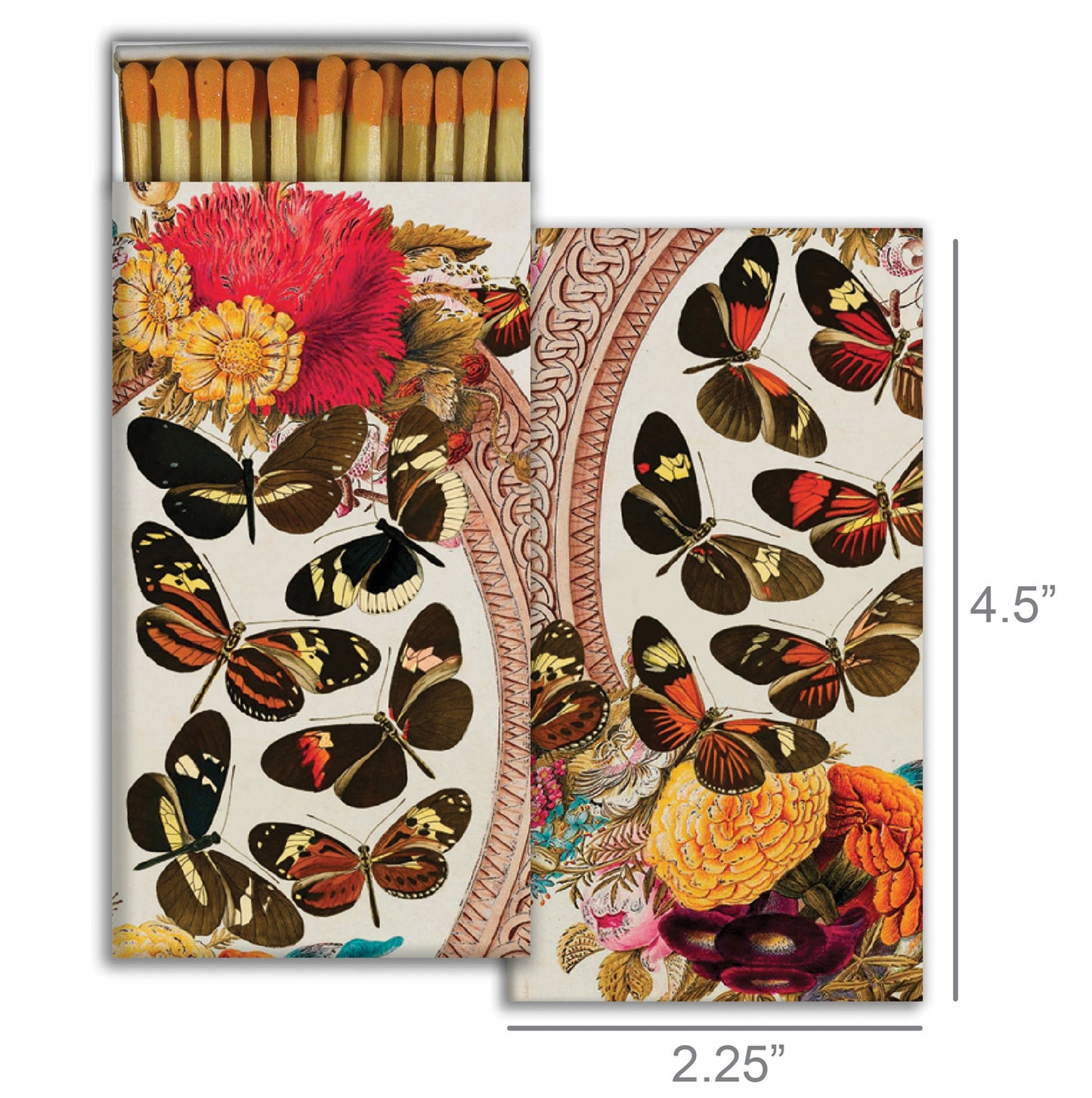 Decorative Matchbox - Monarch Party