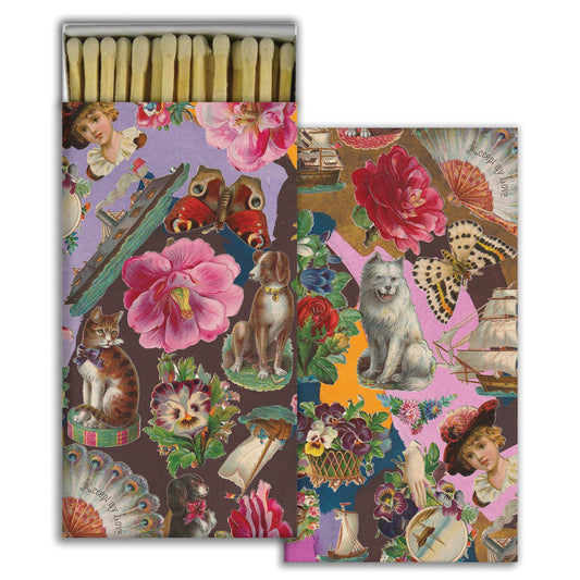 Decorative Matchbox - Victorian Collage