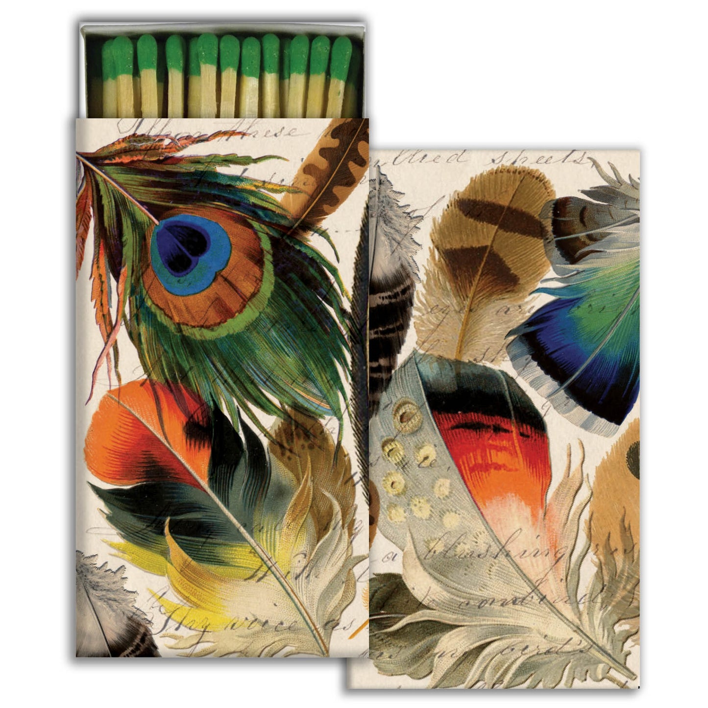 Decorative Matchbox - Feathers