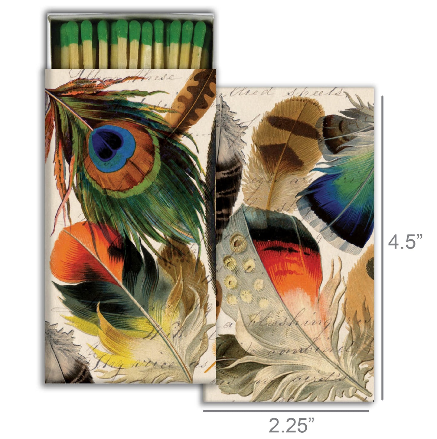 Decorative Matchbox - Feathers