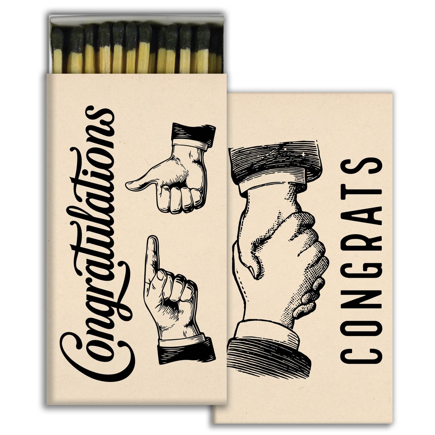 Decorative Matchbox - Congrats
