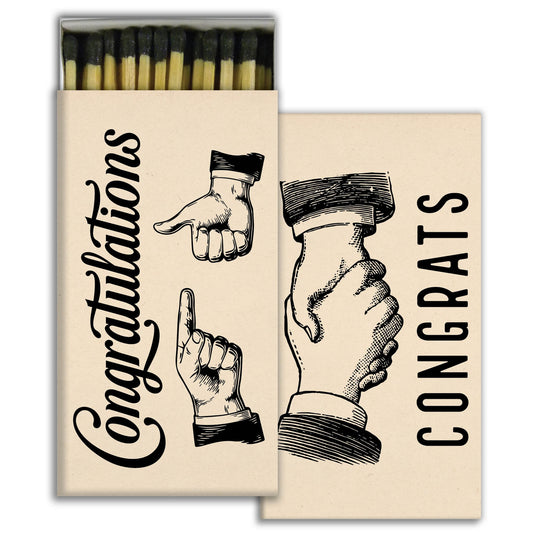 Decorative Matchbox - Congrats
