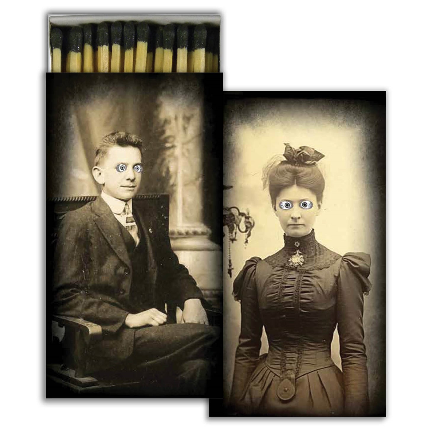 Decorative Matchbox - Spooky Portraits