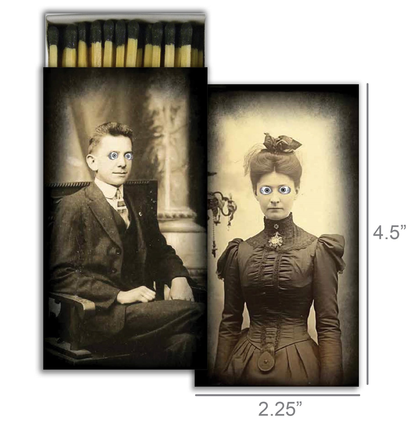 Decorative Matchbox - Spooky Portraits