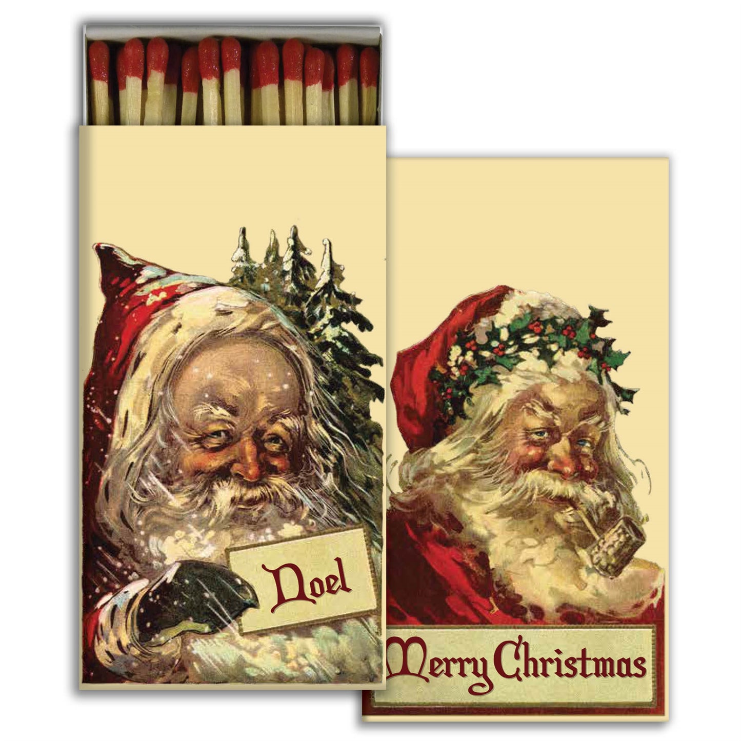 Decorative Matchbox - Santas