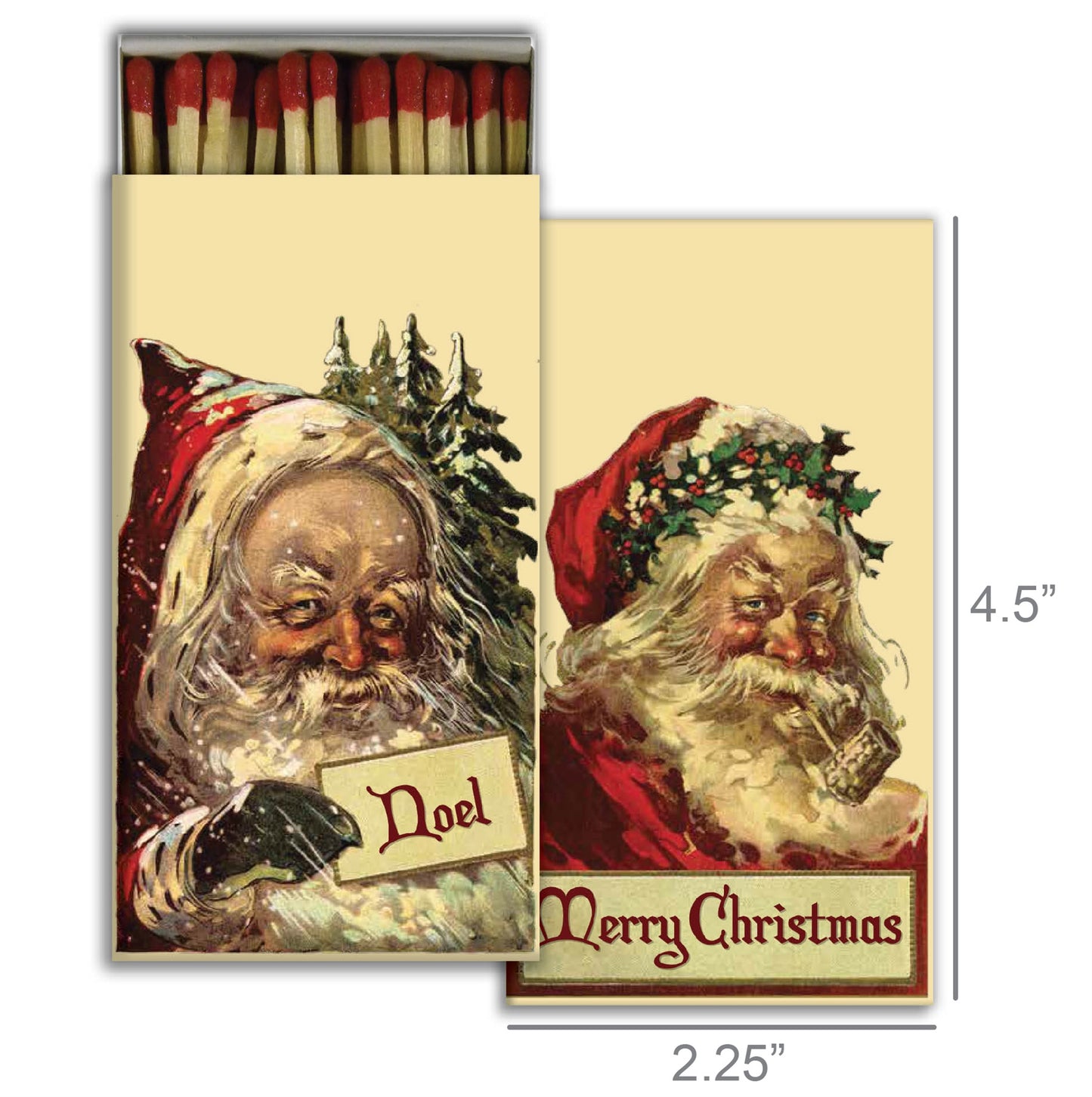 Decorative Matchbox - Santas