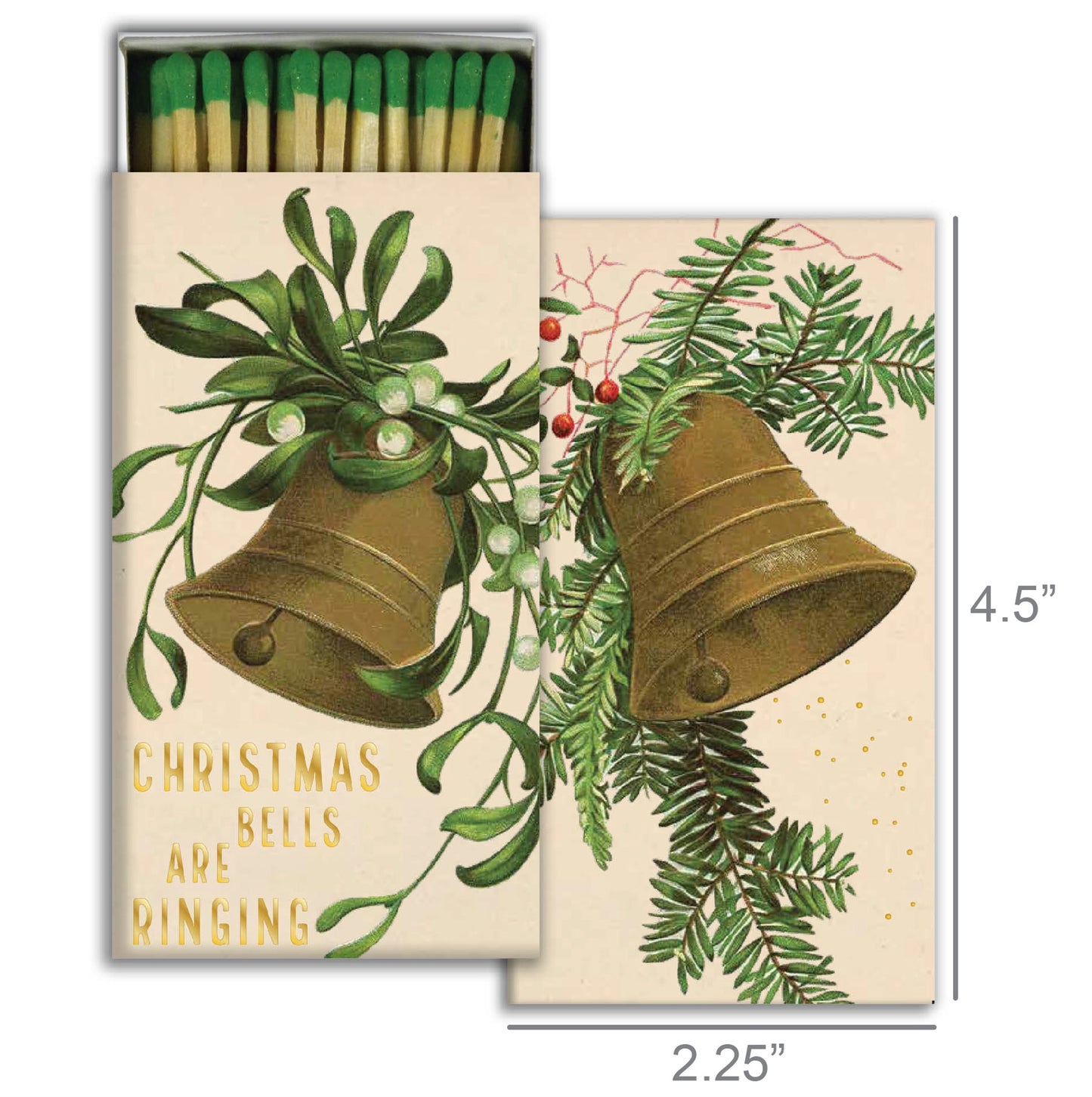 Decorative Matchbox - Christmas Bells
