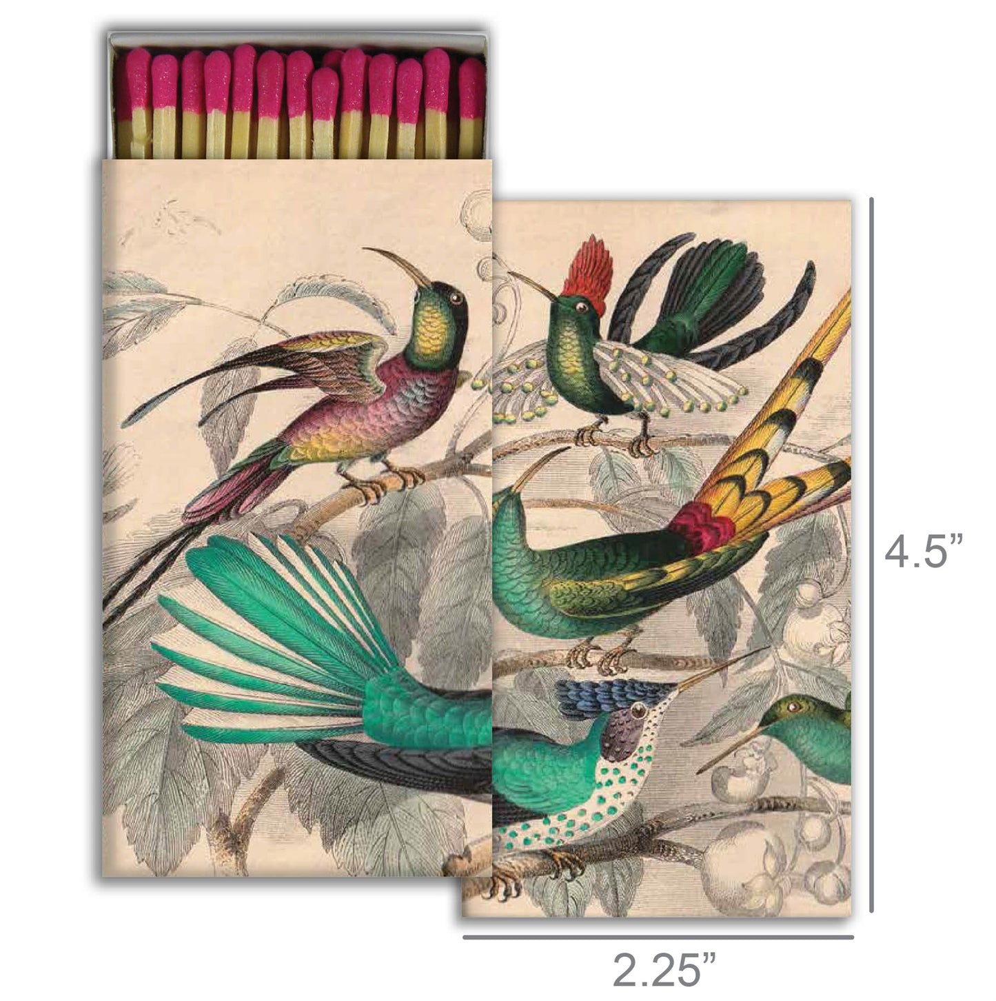 Decorative Matchbox - Rare Birds