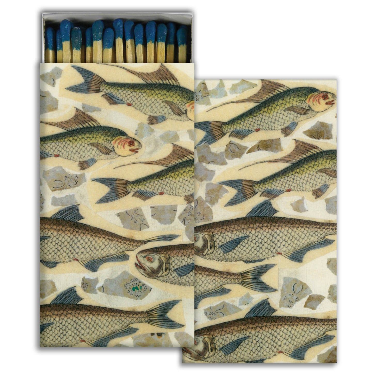 Decorative Matchbox - Fish School