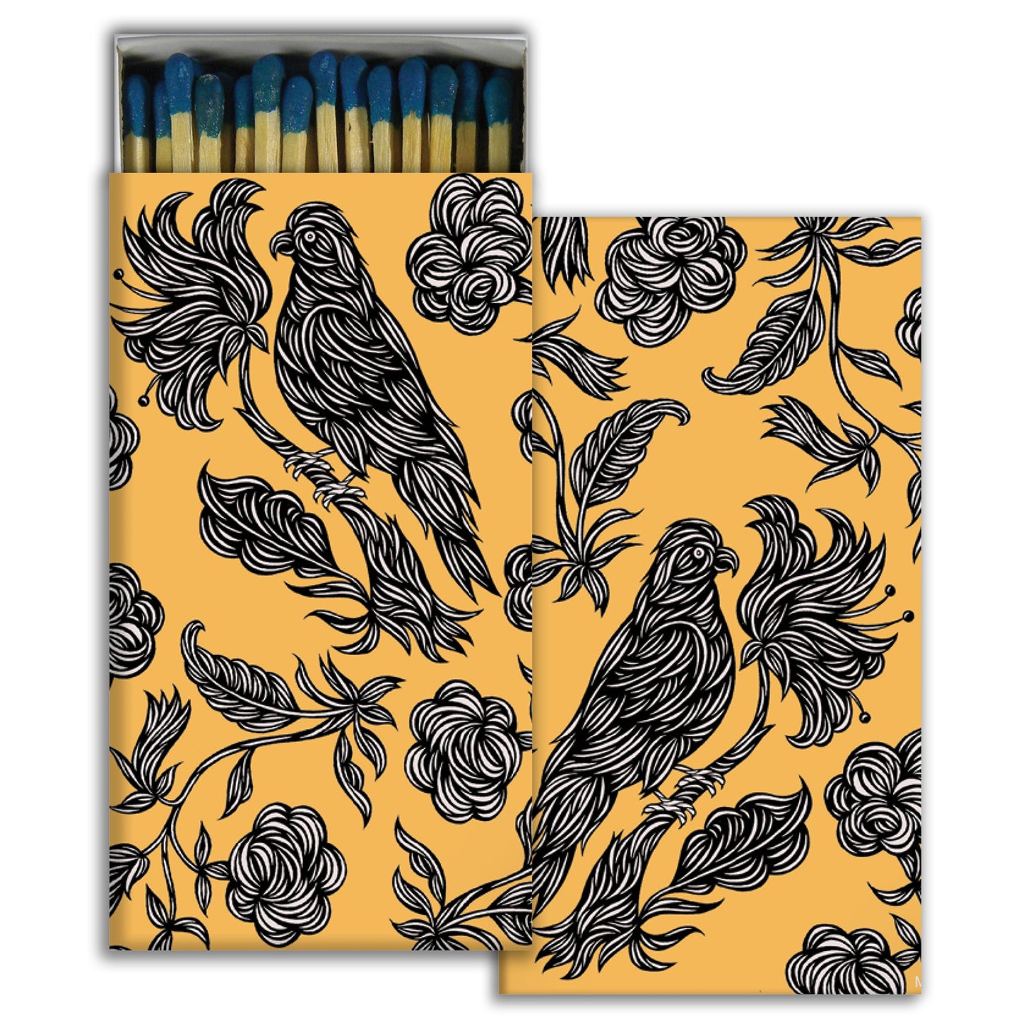 Decorative Matchbox - Birds in the Garden