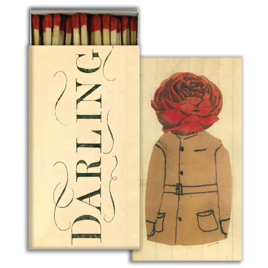 Decorative Matchbox - Darling Paper Rose